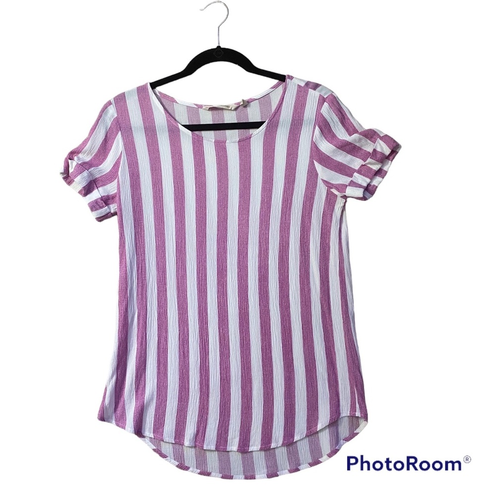 Soft Surroundings Tee Stripes XS